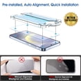 thumbnail image 2 of amFilm 2+2 Pack Auto-Alignment OneTouch for Samsung Galaxy S24 Plus/ S24+ 6.7" Screen Protector Tempered Glass, with Camera Lens Protector, 30 Seconds Installation, 9H Hardness, Case Friendly Bubble F, 2 of 7