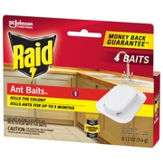 Raid Ant Baits Indoor Ant Insect Killer Traps, 0.12oz, 4 Count