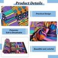 thumbnail image 3 of 6 Yards Cloth African Fabric by The Yard - 45 Inch Wide Colorful Kente Wax Printed Polyester Fabric Ethnic Style Patchwork for Party Dress DIY Crafts Garment Accessories Colorful, 3 of 7