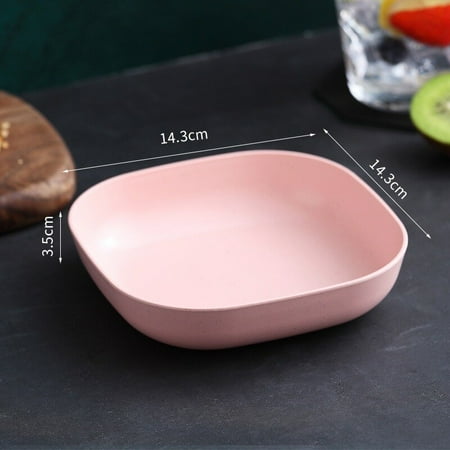

Bowl Colorful Wheat Straw Wheat Straw Rice Noodle Salad Bowl Plate Sauces Snacks Dish Tableware Single Bowl 5.0