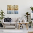 thumbnail image 3 of Birch Tree Lake Blue Brown Canvas Art, 40 x 30, Design By Artist James Wiens, 3 of 6