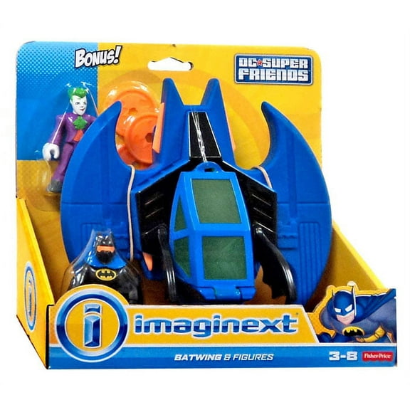 Imaginext Super Friends Batwing Figure Set with Joker Figures