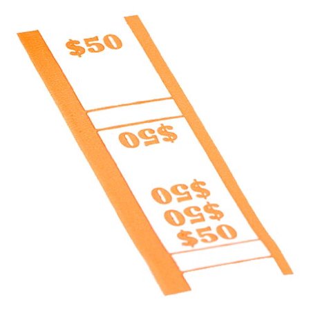 Currency Straps, Orange, $50 in Dollar Bills, 1000 Bands/Pack - Walmart.com