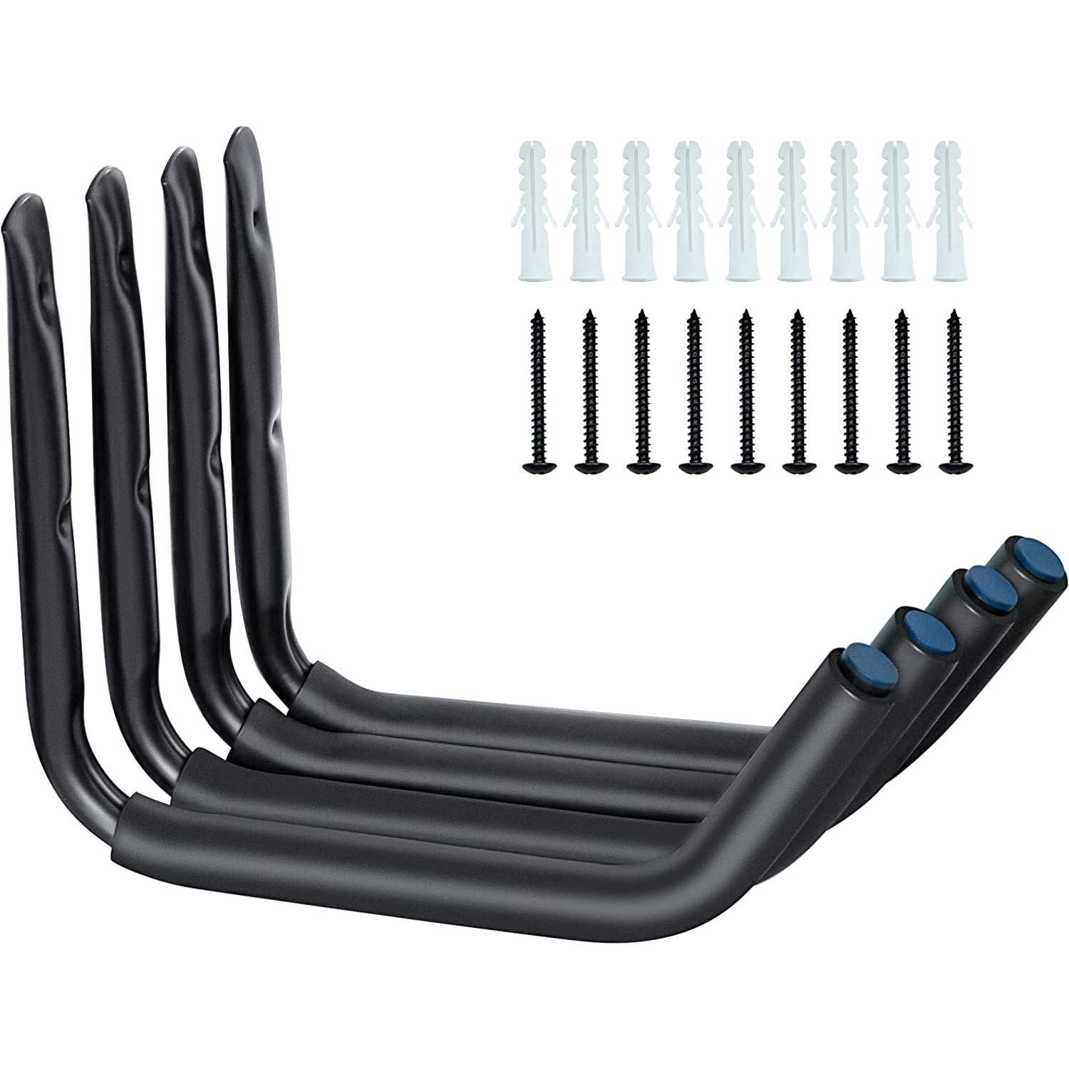 CIDETTY Steel Black 15" Kayak Storage Rack for Garage, 4Pack