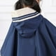 thumbnail image 3 of Poncho impermeable para niños Capas impermeables Ropa impermeable de una pieza con capucha para lluvia (Azul marino) - Talla L, 3 of 4