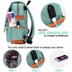 thumbnail image 3 of Mochila vintage para portátil para hombres y mujeres, mochilas de viaje con puerto de carga USB, mochila de moda compatible con portátiles de 15,6 pulgadas., 3 of 5