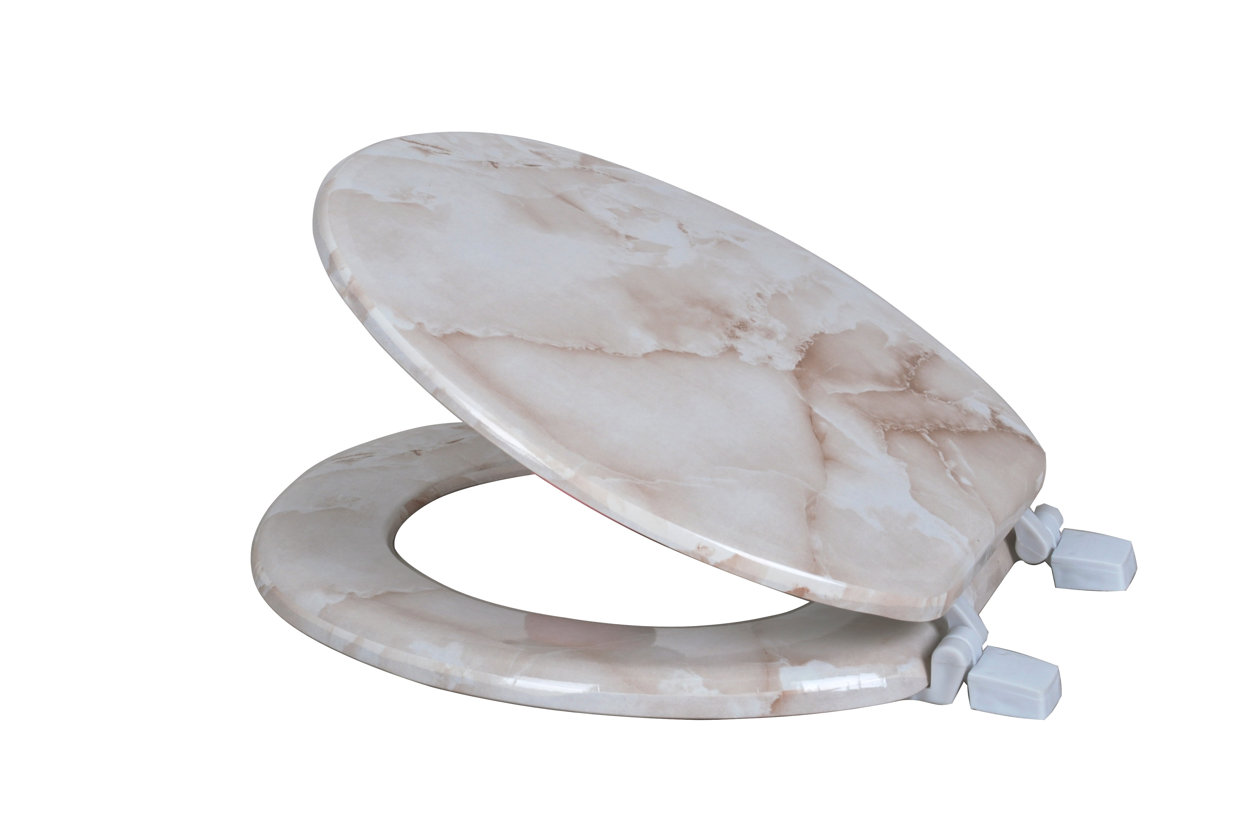 Dream Bath Heavy Duty Round Toilet Seat with nonslip seat and quick