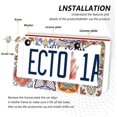 thumbnail image 5 of Coolnut Mexican Talavera License Plate Frames 2pcs, Aluminum Universal Car License Plate Holder with Round Hole for US Vehicles, 12"x 6", 5 of 7