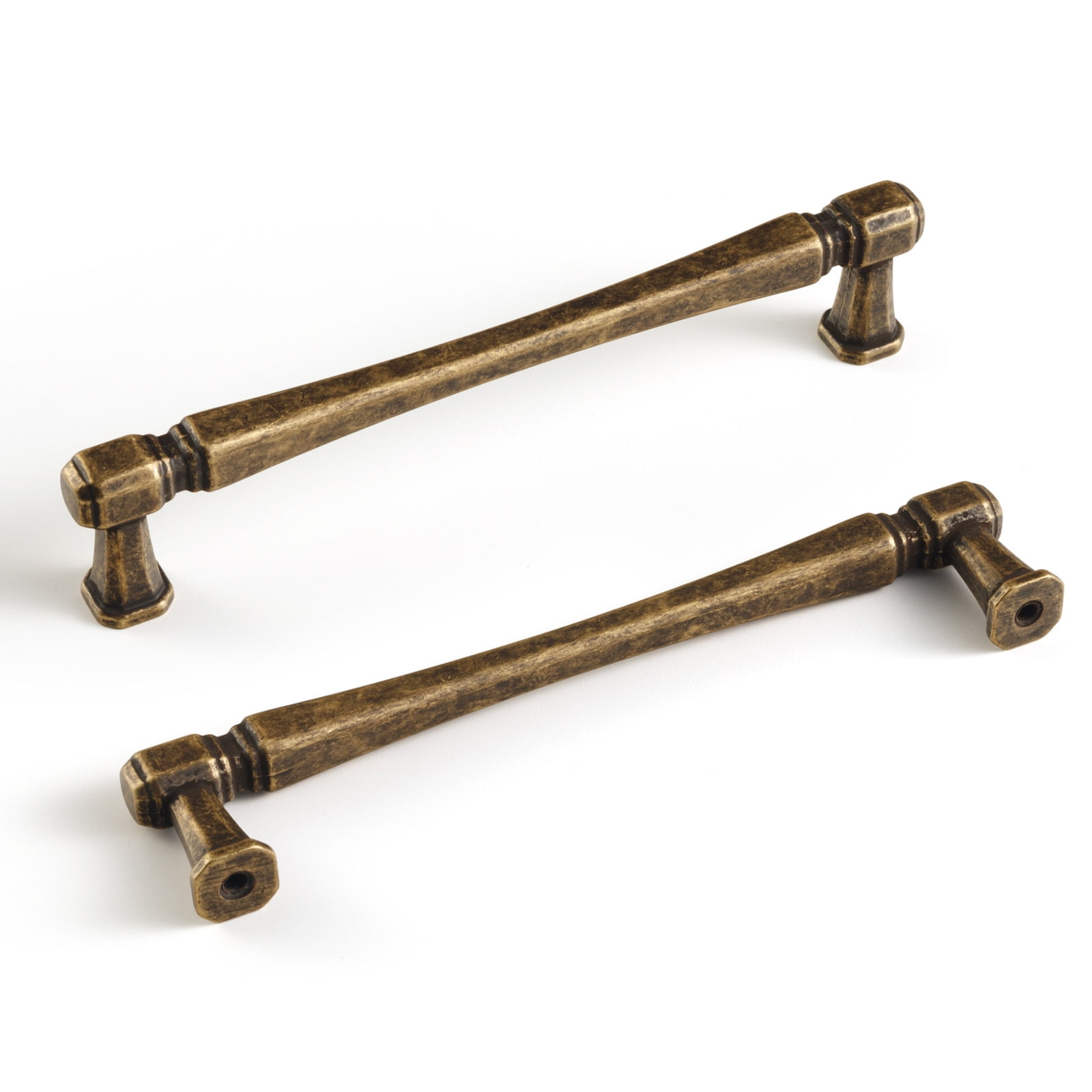 GooKi Antique Brass Handles 5''Hole Center Burnished Court