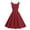 Red, variant on WCMZJ 1950s Dress Audrey Hepburn Dress for Women Vintage Sleeveless Strap Bowknot Cocktail Party Midi Dresses Solid Color A-Line Swing Dress Blue M
