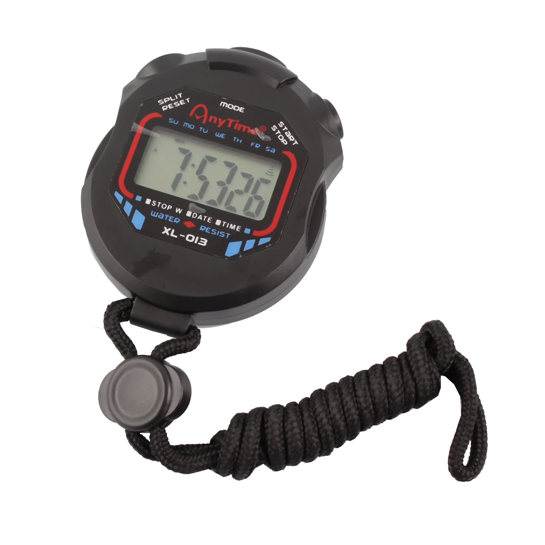 Digital Handheld Sports Stopwatch Time Clock Alarm CounterTimer DoubleCount Mode 