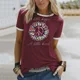 thumbnail image 4 of Camiseta de manga corta con estampado de patrón único para mujer, de verano, de alta definición, con dibujos animados, cuello redondo, tela dulce, otro tipo, 4 of 4