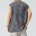 thumbnail image 5 of Blczomt Men's Tank Top Casual Vintage Summer Tank Tops 2025 Retro Gray Sleeveless Fashion, 5 of 7