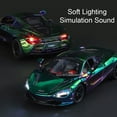 thumbnail image 4 of 1:32 720S 765LT Model Toy Supercars Alloy Diecast Collection Sports Cars Doors Opened Pull Back Sound Light for Children Gifts, 4 of 10