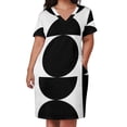 thumbnail image 2 of Vestido Noir Lumiére con caída y bolsillos para mujer, ropa de lujo para el verano., 2 of 6