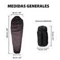 thumbnail image 4 of Bolsa De Dormir Tipo Momia Ligera Compacta Saco Sleeping Bag The Finix BDOR01BK-MMIA, 4 of 5