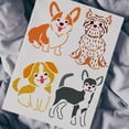 thumbnail image 6 of 1Pc Dog Pattern Painting Stencil Drawing Template on Scrapbook Fabric Tiles Floor Furniture Wood 12x8inch, 6 of 9