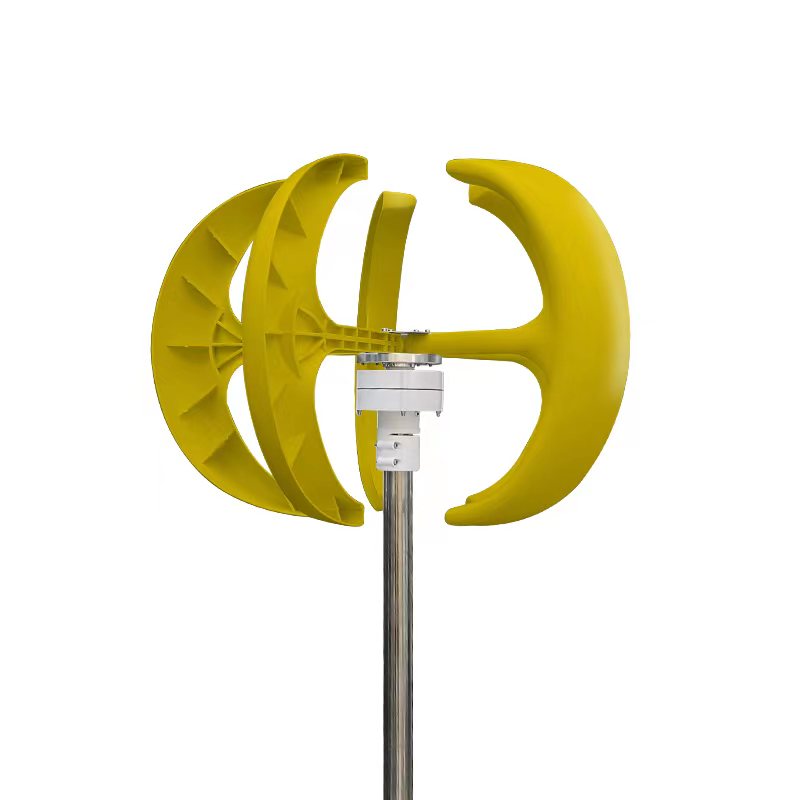 Vertical Wind Turbine Windmill 1000W 12v 24v Low Noise Wind Speed Start Rotation Free Energy With MPPT Charge Controller