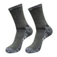 thumbnail image 2 of D-GROEE Winter Socks Men's Winter Sports Socks Mid-tube Thickened Soft Anti-slip Elastic Patchwork Color Matching No Odor Basketball Football Jogging Socks-Dark Gray, 2 of 7