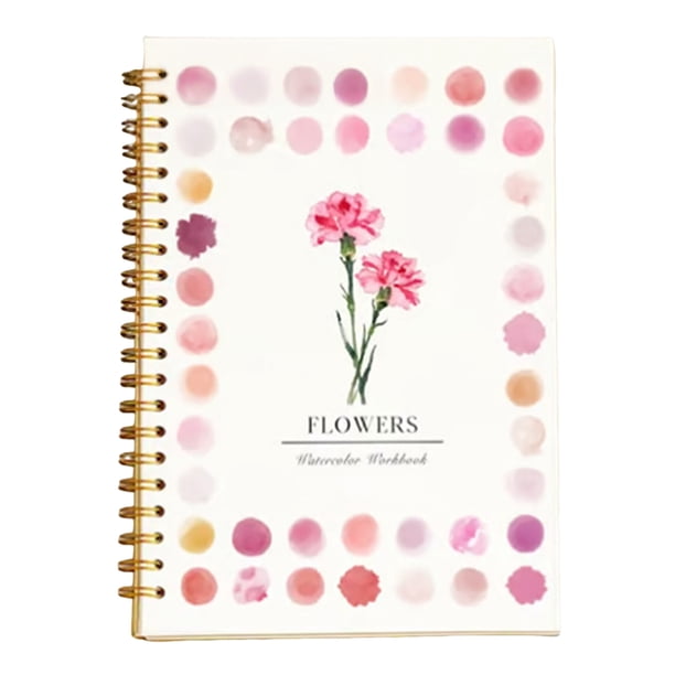 Libro de acuarela para colorear, tutoriales paso a paso para animales y flores, kit de pintura para principiantes.