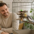 thumbnail image 5 of Bird Shredding Toy Hanging Chew Activity for Small Parrots Budgies Conures Cage Enrichment and Play,B-16cm, 5 of 7