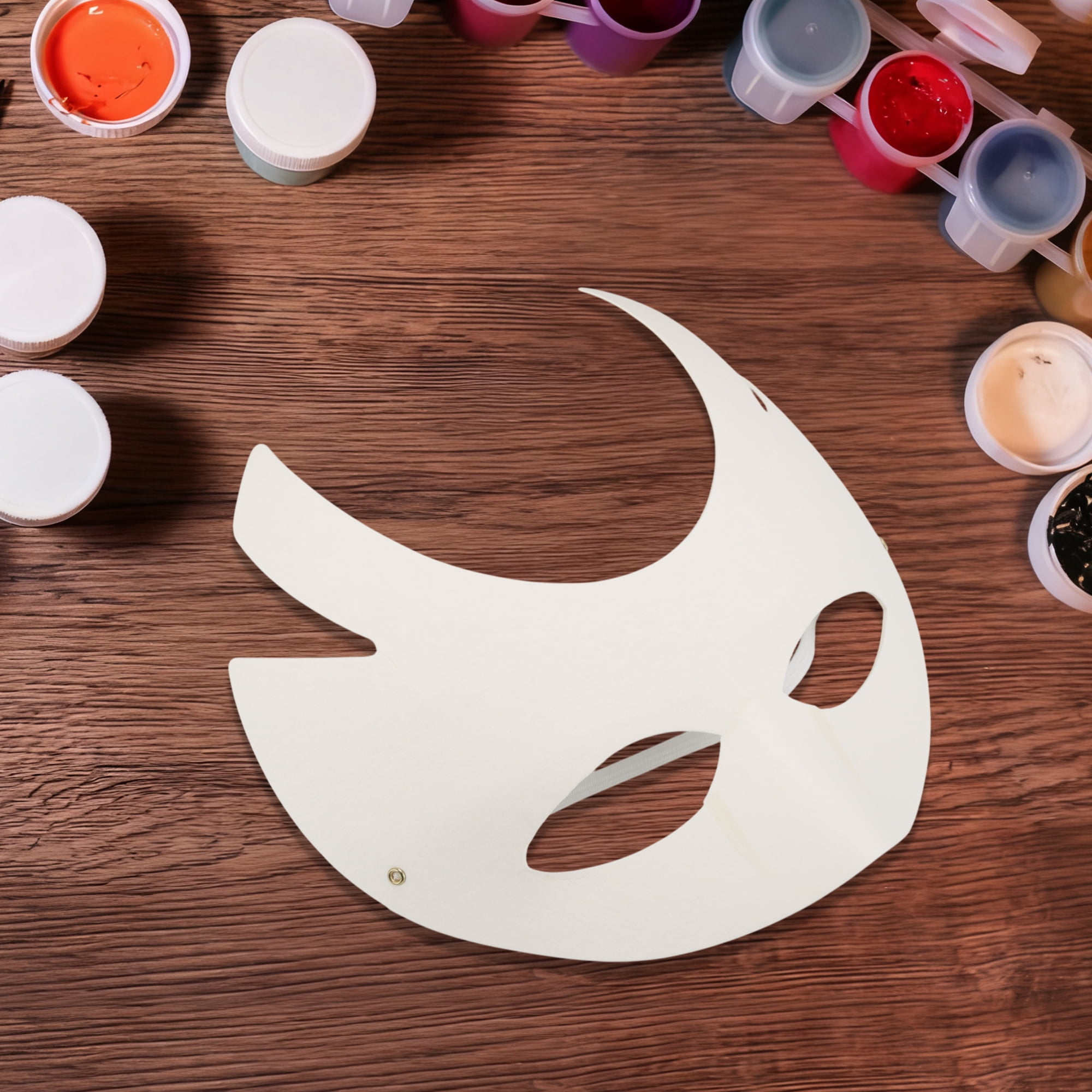 Unique Bargains 1 Pack Elegant Hand-Painted Party Mask White Pattern 17