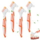 thumbnail image 1 of EeaseMX 4 piezas 1 juego de cepillos portátiles para limpieza de dentaduras postizas de doble cabezal, 1 of 8