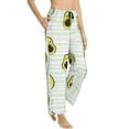 thumbnail image 2 of Uemuo Avocado of a Hear Pattern Women's Wide Leg Palazzo Lounge Pants with Pockets Light Weight Loose Comfy Casual Pajama Pants-, 2 of 9