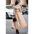 thumbnail image 3 of Gabardina Ebossy para mujer con doble botonadura, color caqui, XXL, 3 of 4