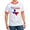 Red/White, variant on CafePress - Flag Map With Texas Ringer T - 100% Cotton Ringed T-Shirt