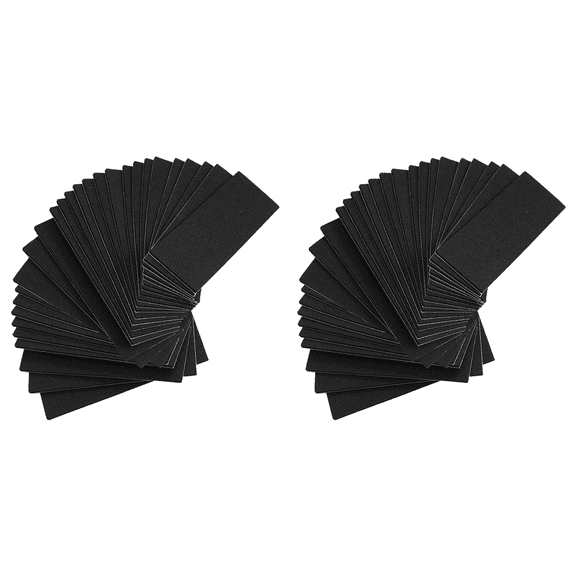 48 Pieces Fingerboard Foam Grip Tape Adhesive Black Non Slip for Mini Fingerboards