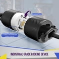 thumbnail image 4 of ENERLITES NEMA L14-30P Locking Plug Connector for Generator, Twist Lock Male Plug, 30A, 125/250 Volt ,3 Pole, 4 Wire Grounding, Industrial Grade Heavy Duty, UL Listed, 66470-BK, Black, 4 of 7