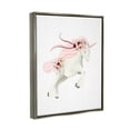 thumbnail image 4 of Stupell Industries Pastel Galloping Unicorn Fairy Tales & Fantasy Painting Gray Floater Framed Canvas Art Print Wall Art, 17 x 21, 4 of 10