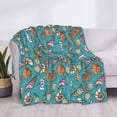 thumbnail image 3 of Yiaed Cute Conch Print Blanket Throw Blanket Soft Cozy Flannel Blanket for Home Bed Sofa Couch Chair-40"x30", 3 of 6