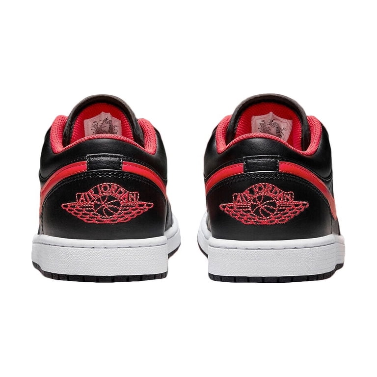 Nike Air Jordan 1 Low Men\'s Size 13 Black Fire Red White Sneakers 553558-063 NEW Nike Air Jordan 1 Low Black Fire Red White Toe 553558  main image 4