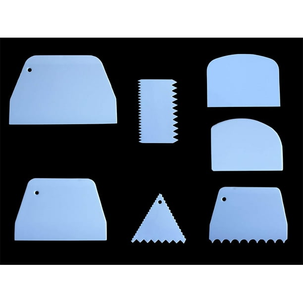 Dough & Bowl Scrapers Plastic Icing Smoothers Dough Cutters Bench