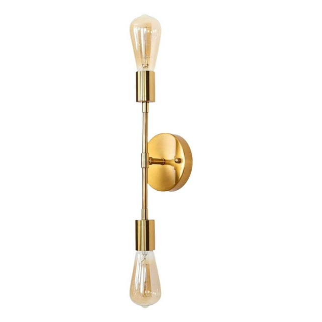 Aplique de pared de doble cabezal Yuyangstore Apliques de pared Fácil instalación dorado