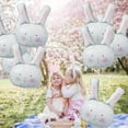 thumbnail image 4 of Cheerland Bunny Balloons Some Bunny Is One Foil Balloons for Rabbit First Birthday Party Decorations Easter Party, 4 of 5