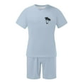 thumbnail image 1 of Playeras De Compresión, Traje De Moda Para Hombre, Camiseta De Manga Corta Con Estampado De Coco De Verano, Pantalones Cortos, Transpirables, Relajantes, Para Vacaciones, Uso Diario, 1 of 7