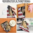 thumbnail image 2 of Creative American Flag Tea Towels Set of 6 Funny Cute Dog Kitchen Dish Cloth with Hanging Loop, 18"x28"Lint-Free Absorbent Towel for Kitchen Drying Wiping and Cleaning, 2 of 5