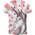 thumbnail image 2 of 4th of July Freedom is Magical Unicorn All Over Mens T Shirt Multi SM, 2 of 2