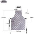 thumbnail image 4 of delantal de cocina de mujer, delantal de estrellas con bolsillo, delantal de mujer ajustable, delantal de cocina de mujer, para mujeres que cocinan trabajo doméstico, para cocinar u hornear Fokelyi LKX-1437-2, 4 of 6