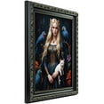 thumbnail image 3 of 10x16 Antique Black Picture Frame - UV Acrylic, Foam Board Backing, Hanging Hardware, 3 of 8