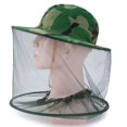 thumbnail image 5 of Paquete de 2 camuflaje apicultura apicultor antimosquitos abeja insecto mosca máscara gorra sombrero con red para la cabeza equipo de protección facial, 5 of 5