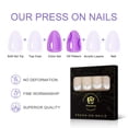 thumbnail image 3 of Press on Nails iBeautying White French Silver Line semitransparente, 3 of 8