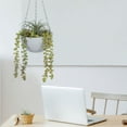 thumbnail image 6 of Uxcell Macrame Plant Hanger, Rope Flower Pot Hanging Indoor Planter, White 3 Pack, 6 of 6