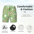 thumbnail image 3 of Honeii Cute Frog2 Print Men's Swim Shorts,Mens Swim Trunks,Breathable Mesh Beach Shorts for Swimming,Surfing, and Beach Activities-X-Large, 3 of 6