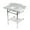 Marble White / Polished Nickel, variant on Kingston Brass LMS36MBB7 Pemberton 36" Carrara Marble Console Sink with Brass Legs and Shelf (8-Inch, 3-Hole), Carrara Marble White/Brushed Brass