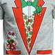 thumbnail image 3 of Camiseta de manga corta para jóvenes con estampado divertido de Navidad a la moda para hombres Pompotops oipoqjl2569, 3 of 3