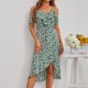 thumbnail image 2 of Vestido Irregular Vestido Sin Mangas Vestido Estampadovestido Informal Con Cuello en V Para Mujer Tirante Irregular Estampado Floral Fuera Del Hombro Vestido Tipo Jersey Odeerbi ODB114031, 2 of 9